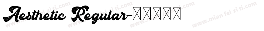 Aesthetic Regular字体转换